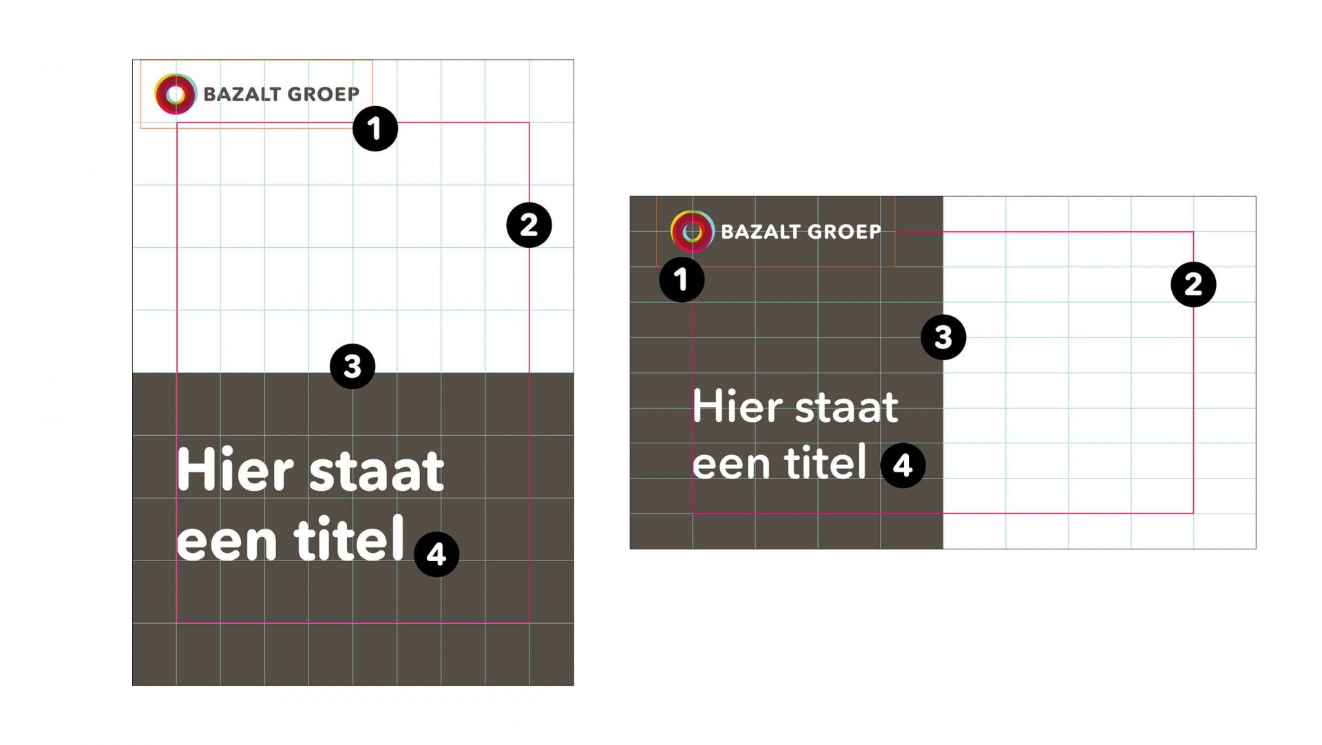 Grid staand en liggend